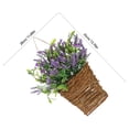 thumbnail image 2 of WEUVEB De Puerta Con Cesta De Rattan Y Artificiales Moradas, 2 of 6