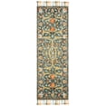 thumbnail image 2 of SAFAVIEH Aspen Peter Floral Bordered Wool Runner Rug, Olive/Rust, 2'3" x 7', 2 of 7
