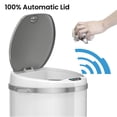 thumbnail image 3 of iTouchless Stainless Steel Sensor Trash Can w/AbsorbX Odor Control White 8 Gal MT08RW, 3 of 7