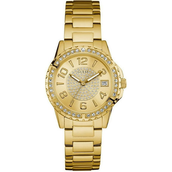 GOLD TONE STAINLESS STEEL WOMENS WATCH U0779L2