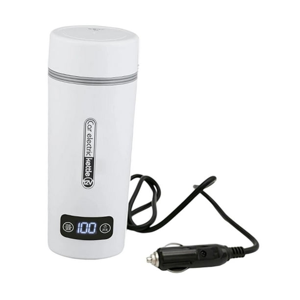 Hervidor eléctrico para coche,Hervidor de agua eléctrico para coche de 12 V y 24 V para hervir agua.,Botella de agua portátil Calentador de café Taza,Calentador de agua para vehículos de