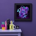 thumbnail image 3 of Kits de pintura de diamantes DIY, taladro redondo completo, mosaico de flores moradas, decoraciones para el hogar Likrtyny Arte deco, 3 of 9