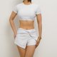 thumbnail image 1 of Trajes de baño Amzcrzy Tankini para mujer, trajes de baño, trajes de baño, bikini, moda, cómodo bikini de color sólido, traje de baño de color liso para mujer, conjuntos de bikinis blanco, M, 1 of 6