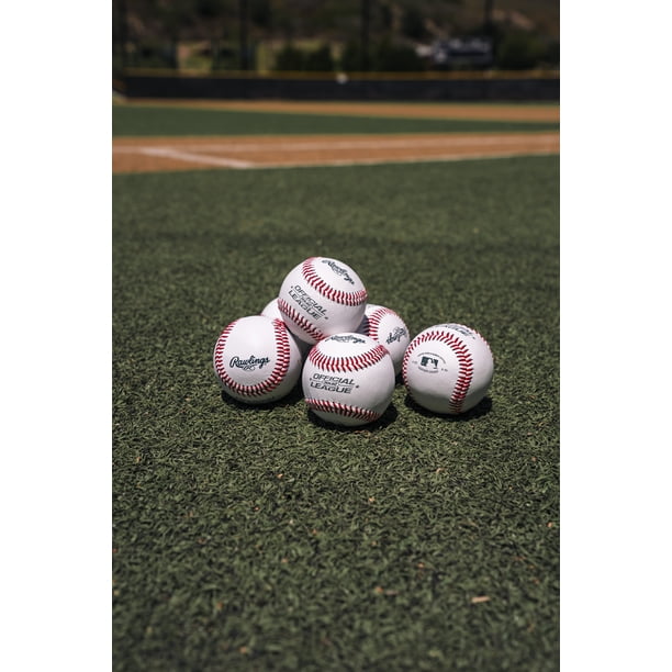 6 pack) Rawlings OLB3 Official League Recreational Use Baseball