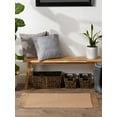 thumbnail image 3 of Contemporary Home Living 2' x 3' 2-Tone Ribbed Area Throw Rug - Brown, 3 of 3