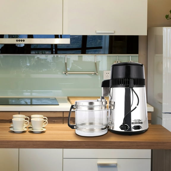 Thermostatically Controlled Water Distiller Purifier 4L/ 1 Gallon Countertop