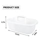 thumbnail image 5 of Cesta de Almacenamiento de PláStico Cajita de Ducha PortáTil Cesta Organizadora de Asas con Asa para BañO, Dormitorio, Cocina Blanco, 5 of 7