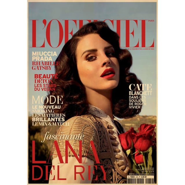 Singer Lana Del Rey Vintage Posters Born To Die Retro Kraft Paper Sticker DIY Room Bar Cafe Decor Gift Print Art Wall Paintings