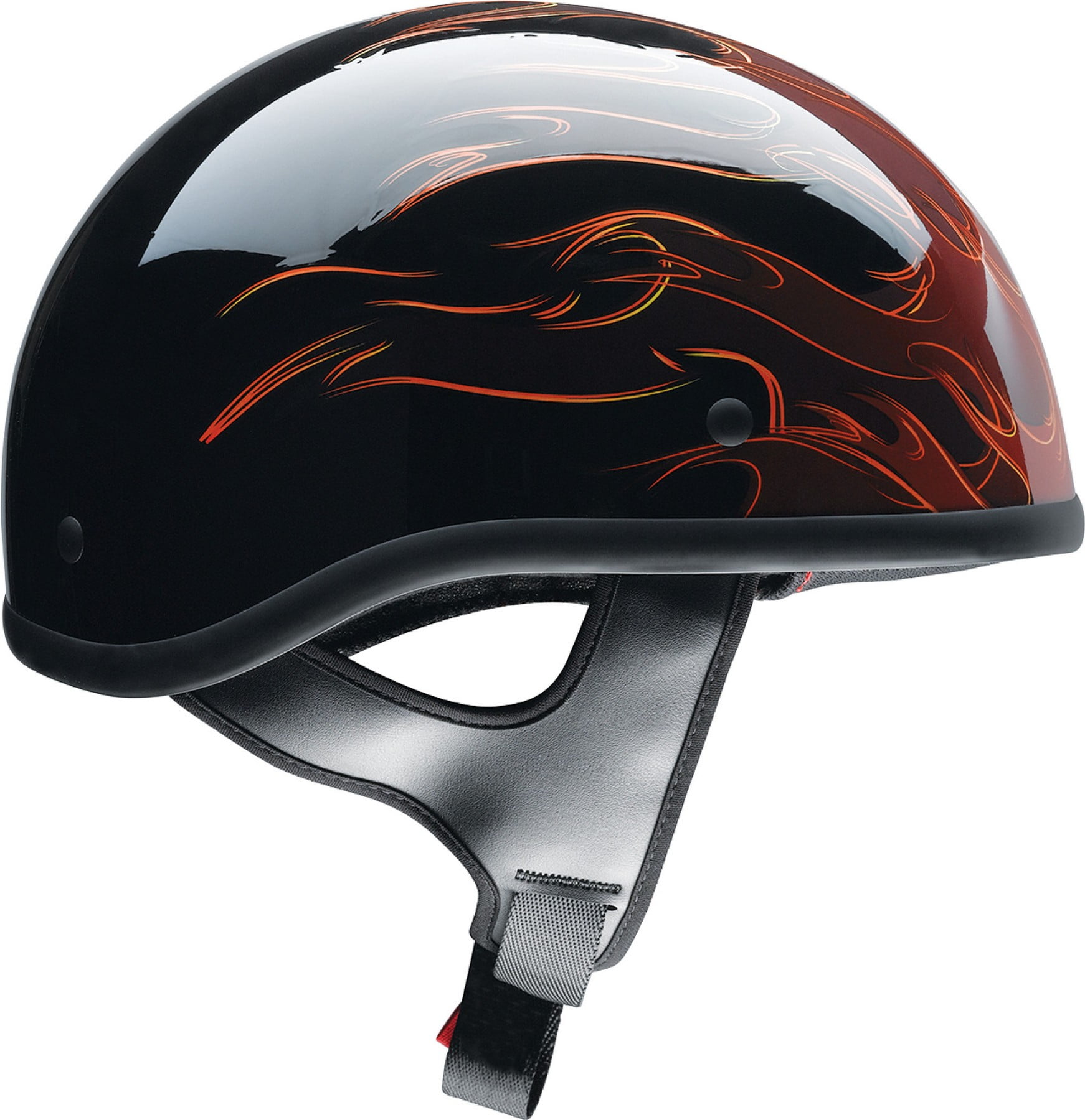 Z1R CC Hellfire Motorcycle Half Helmet Orange SM - Walmart.com