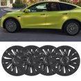 thumbnail image 1 of Wheel Fully Wrap Rim, 4 Pcs Wheel Hub Cap Strong 19in Stylish High Strength  For Model Y, 1 of 8