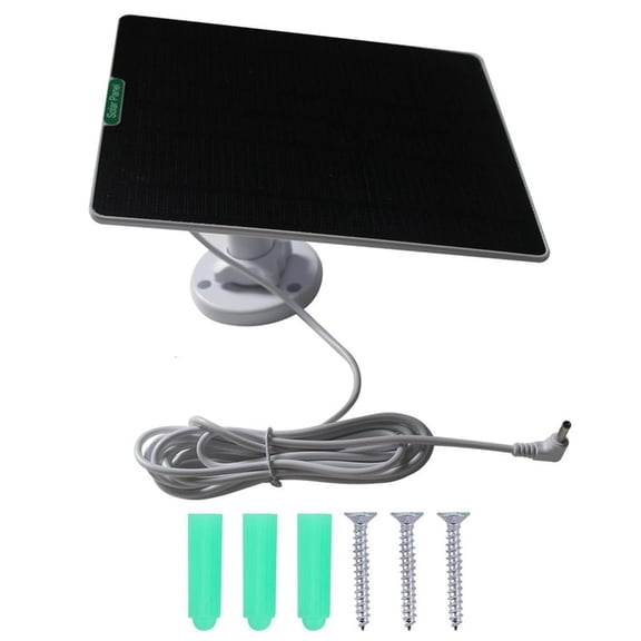Rainproofs Solar Panel Charging System With 9.8ft Cable For Security Devices