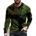 thumbnail image 5 of Fengactive Men's Long Sleeve Shirts Casual Camouflage Print Workout Crewneck Sweatshirts Loose Fit Camo Pullover Tees, 5 of 6