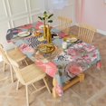 thumbnail image 6 of Pioneer Flower Floral Print Pattern Rectangle Tablecloth 60"x120",Waterproof Polyester Rectangle Table Cloth, Wipeable Spillproof Polyester Tablecloth for Dining, Camping, Indoor and Outdoor, 6 of 6