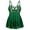 Green, variant on Lingerie Set for Women Sexy Babydoll Chemise Nighty Lace Mesh Teddy V Neck Sleepwear