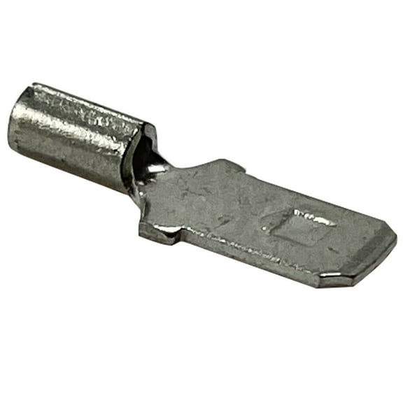 (100) Non-Insulated 22-18 Gauge Male Quick Disconnect Connector .250 Stud Electrical Wire Terminal - USA