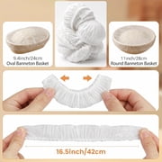 oannao Sourdough Starter Kit 21 Pcs Complete Bread Proofing Basket Set with Round and Oval Banneton Baskets Sourdough Jar Silicone Bread Sling and Baking Supplies Tools for Beginners