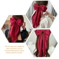 thumbnail image 2 of WASHWEPE 2Pcs Large Barrettes for Thick Hair Red Cloth Accessory for Girls, 2 of 5