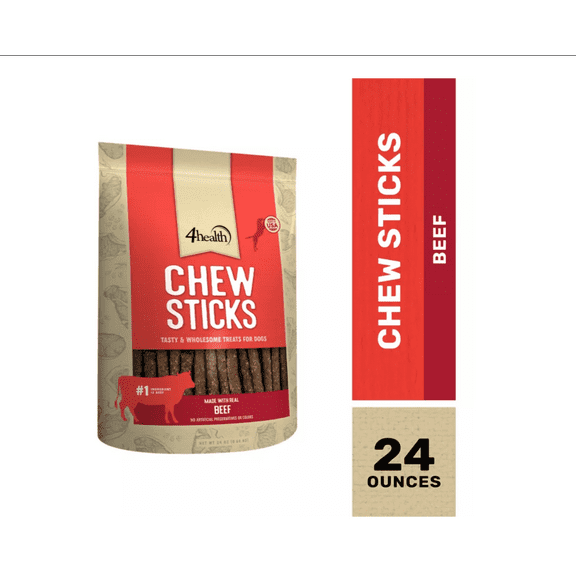 4health Chew Sticks Beef Recipe Dog Treats, 24 oz.