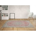 thumbnail image 2 of Area Rug, Hallway Rugs, Non-Slip Carpet Rug, Oriental Rug, Farmhouse Decor Rug, Medallion Rugs, Gray And Red Rug, Chenille Rug, Turkish Rug, 2.6'x4' - 80x120 cm, 2 of 8