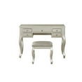 thumbnail image 2 of Cherub Vanity Set Featuring Stool And Mirror Silver, 2 of 2