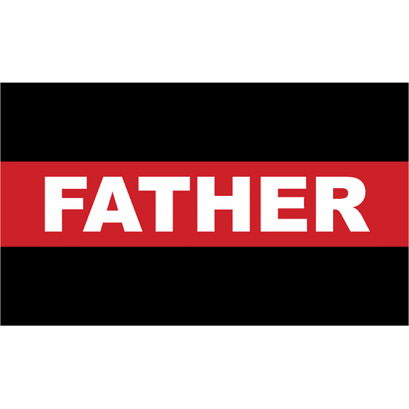 3.8 Inch Firefighter Thin Red Line Father Decal