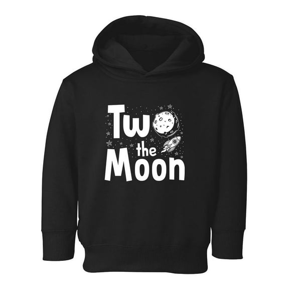 Two The Moon Hoodie Toddler -Smartprints Designs, 4 Toddler