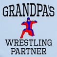 thumbnail image 2 of CafePress - Grandpas Wrestling Partner Body Suit - Long Sleeve Cotton Baby Bodysuit, 2 of 4