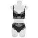 thumbnail image 5 of Conjunto de sujetador de encaje Conjunto de ropa interior de encaje bralette de encaje Conjunto de sujetador y panty de encaje Conjunto de sujetador de encaje Ropa interior Floral ANGGREK Otros, 5 of 8