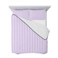 thumbnail image 7 of Purple White Stripe Full Size Down Alternative Comforter, Lightweight Comforter Quilt Bedding Set with Pillow Shams Modern Minimalist Geometric Striped All Seasons Bed Comforter Duvet Insert 78"x90", 7 of 7