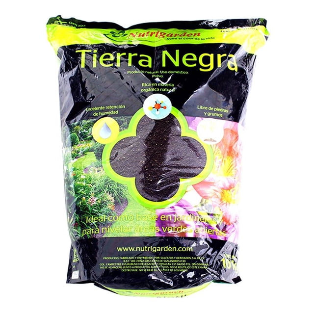 Tierra Negra Nutrigarden para Jardineras y Áreas Verdes de 10 Kg