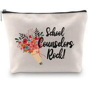 G2TUP School Counselor Accessory Pouch School Counselors Rock Counseling Gift Counselor Appreciation Cosmetic Bag
