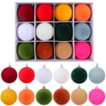 thumbnail image 3 of 12 bolas navideñas de 2,4 pulgadas para árbol de Navidad, bolas decorativas de terciopelo, adornos navideños para árbol de Navidad, decoración navideña, 3 of 5