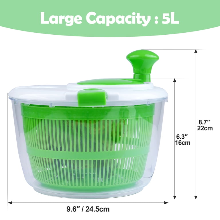 Kosbon Large Salad Spinner, 5.28 Quart Capacity photo 3
