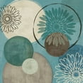 thumbnail image 3 of Gango Home Decor Abstract Circle Patterned Wall Art ; Two Blue 12x12in Hand-Stretched Canvases, 3 of 6