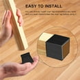 thumbnail image 3 of Peggybuy Silicone Chair Leg Protectors Durable Wear-Resistant Stool Base Cover (C), 3 of 7