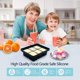thumbnail image 2 of 3 Pcs Ice Cube Mold, Large Ice Cube Tray with Lid, Stackable and Dishwasher Safe, Silicone for Whiskey, Cocktails and Baby Snacks Drinks, BPA Free, 2 of 5