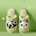 thumbnail image 2 of mgoYE Toddler Slippers Boys Girls Toddler Kids Slippers Bunny Design Indoor Plush Shoes Baby House Slippers|Green 3, 2 of 9