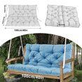 thumbnail image 5 of Outdoor Swing Cushions, Garden Bench Cushions with Backrest and Ties Non-Slip Bench Pads 2-3 Seater Washable Swing Replacement Cushions for Garden Patio Porch loveseat Pad (Sky Blue 40 * 40 in), 5 of 6