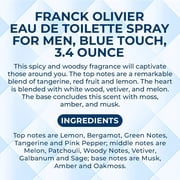 Blue Touch by Franck Olivier Eau De Toilette Edt Spray for Men 3.4 Oz / 100 Ml New, 1