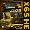 thumbnail image 2 of Teclado ATTACK SHARK X65 HE Interruptor magnético para juegos con cable RGB, 2 of 9
