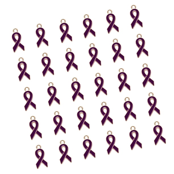 30 colgantes de cinta de aleación de colores para hacer pendientes Púrpura