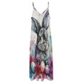 thumbnail image 4 of Easter Bunnies Rabbits Design Sleeveless Dress Woman Fashion Long Dresses Women's Summer Suit Dress 2025, 4 of 7