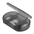 thumbnail image 2 of Unique Bargains 1 Pc 3 Compartments Pill Case Durable for Travel Black, 2 of 6
