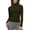 Army Green, variant on Vinsonshop Womens Mock Neck Tops Long Sleeve Slim Fit Base Layer Undershirts Casual Basic Tee Fall Clothes Winter Layering Athletic Workout Shirts Black L