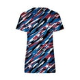 thumbnail image 5 of Xihbxyly Womens Plus Size Tops Summer Short Sleeve T-Shirt Casual Loose V Neck Tee Shirts July 4 Shirts for Women Independence Day Tops, 5 of 5