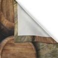 thumbnail image 3 of Ambesonne Wine Kitchen Curtains, Wall of Wooden Barrels, 55"x39", Brown, 3 of 3