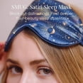 thumbnail image 2 of SMUG Satin Sleep Mask for Adults, Light Blocking, Silky Soft Material, Lightweight, Blue Celestial, 3 Pack, 2 of 8