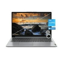 Lenovo Ideapad 1i 15.6" FHD Touch Display, Business Student Laptop, Intel Core i3-1215U, 6-core, 12GB RAM, 512GB SSD, Intel Iris X Graphics, Bluetooth, Wi-Fi, Windows 11, Cloud Grey, W/GaLiMu