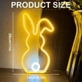 thumbnail image 3 of Easter LED Bunny Night Light USB Powered Spring Party Rabbit Neon Lamp Holiday Decoration for Kids, 3 of 9