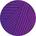 thumbnail image 1 of Ahgly Company Machine Washable Indoor Round Transitional Bright Purple Area Rugs, 5' Round, 1 of 7